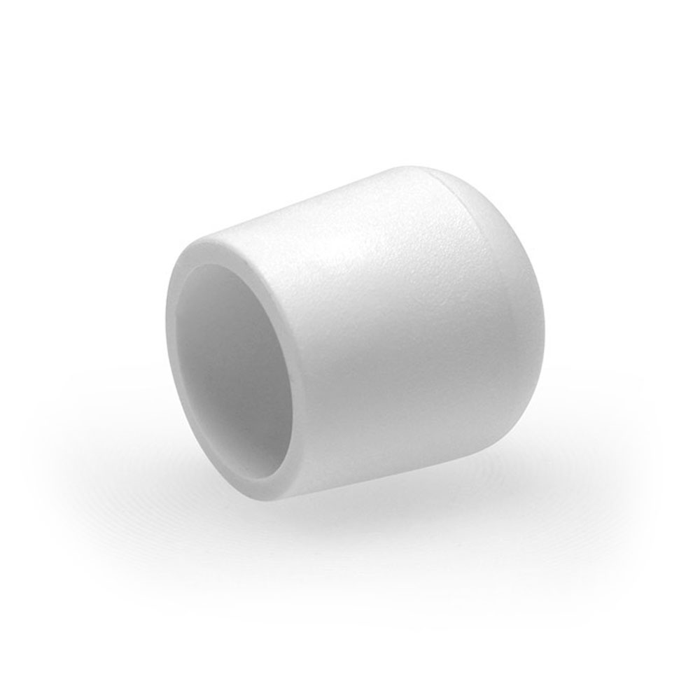 Fusskappen rund 12 mm weiss
