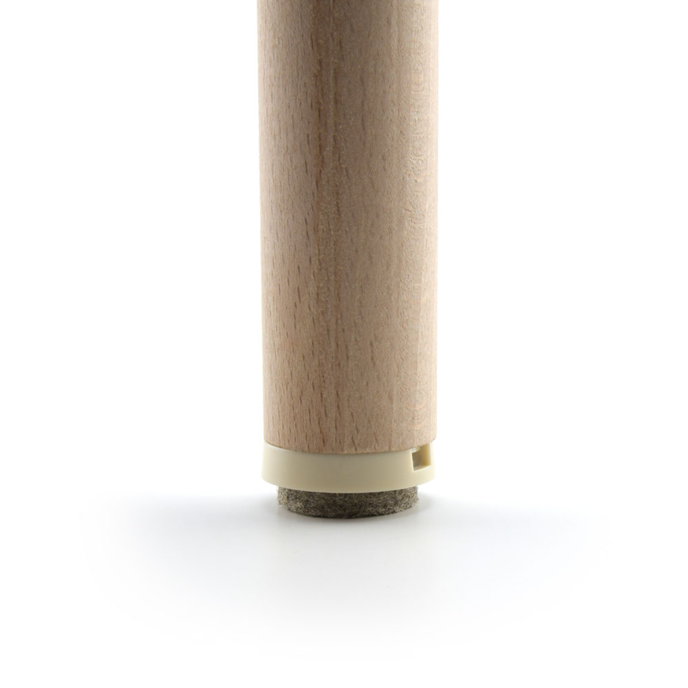 Schraubgleiter Set rund mit Einsatz Ultrasoft creme 40 mm