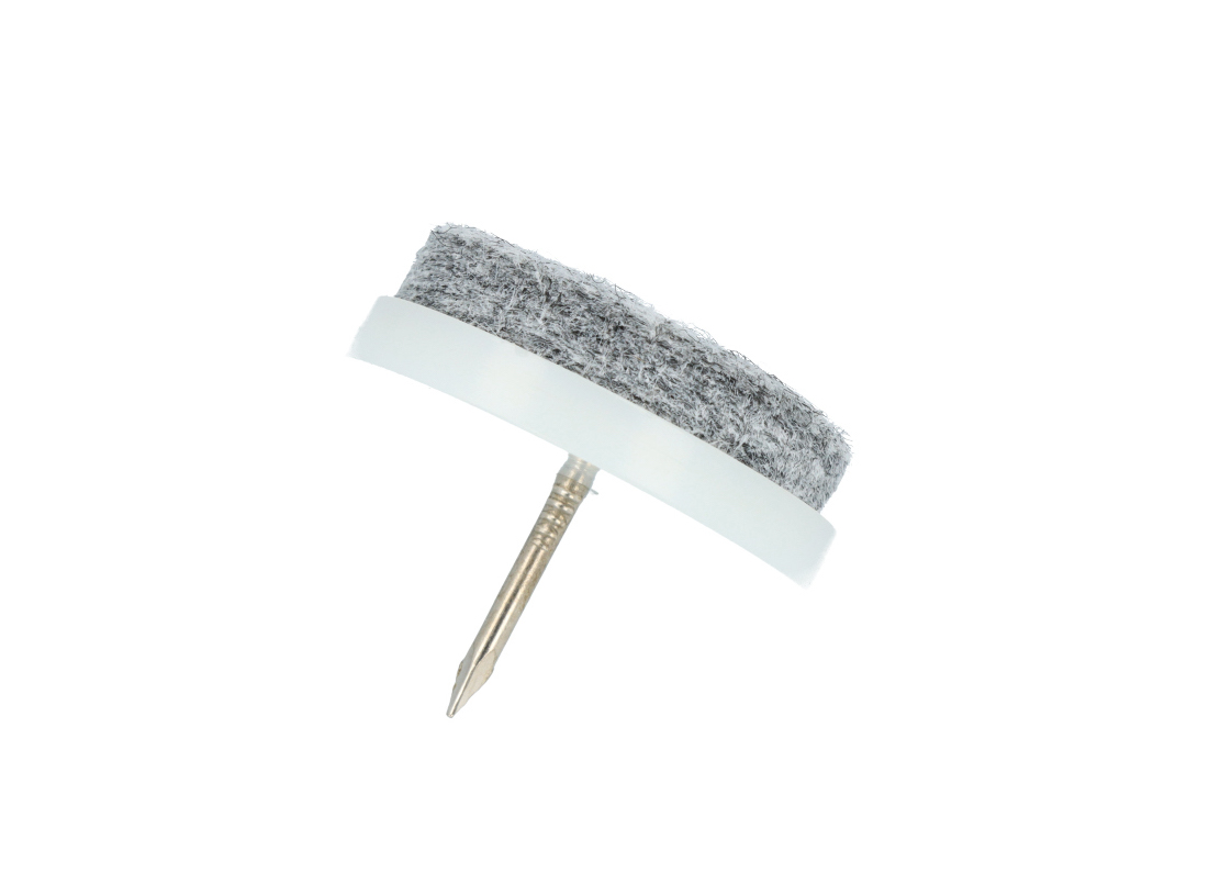 Filzgleiter mit Nagel weiss 28 mm