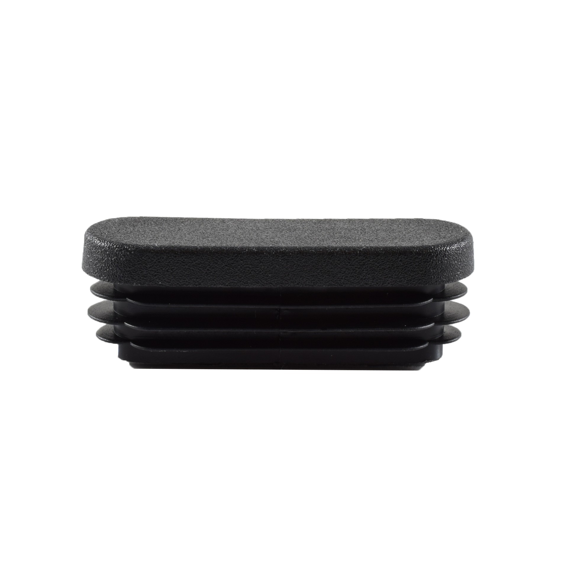 Lamellenstopfen oval 50 x 15 mm schwarz