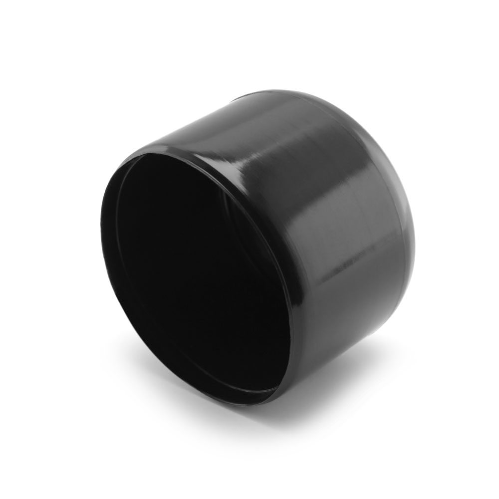 Runde Kappen schwarz 38 mm