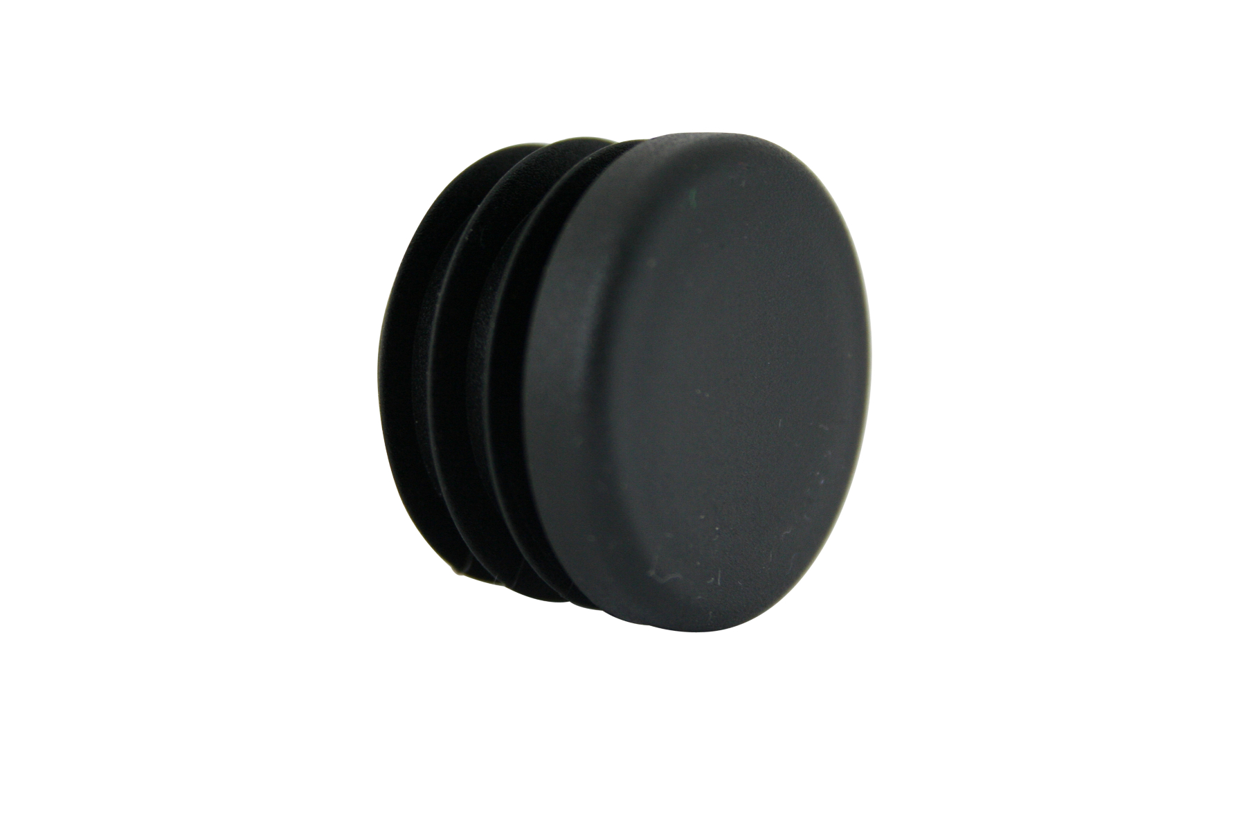 Runde Stopfen schwarz 15 mm