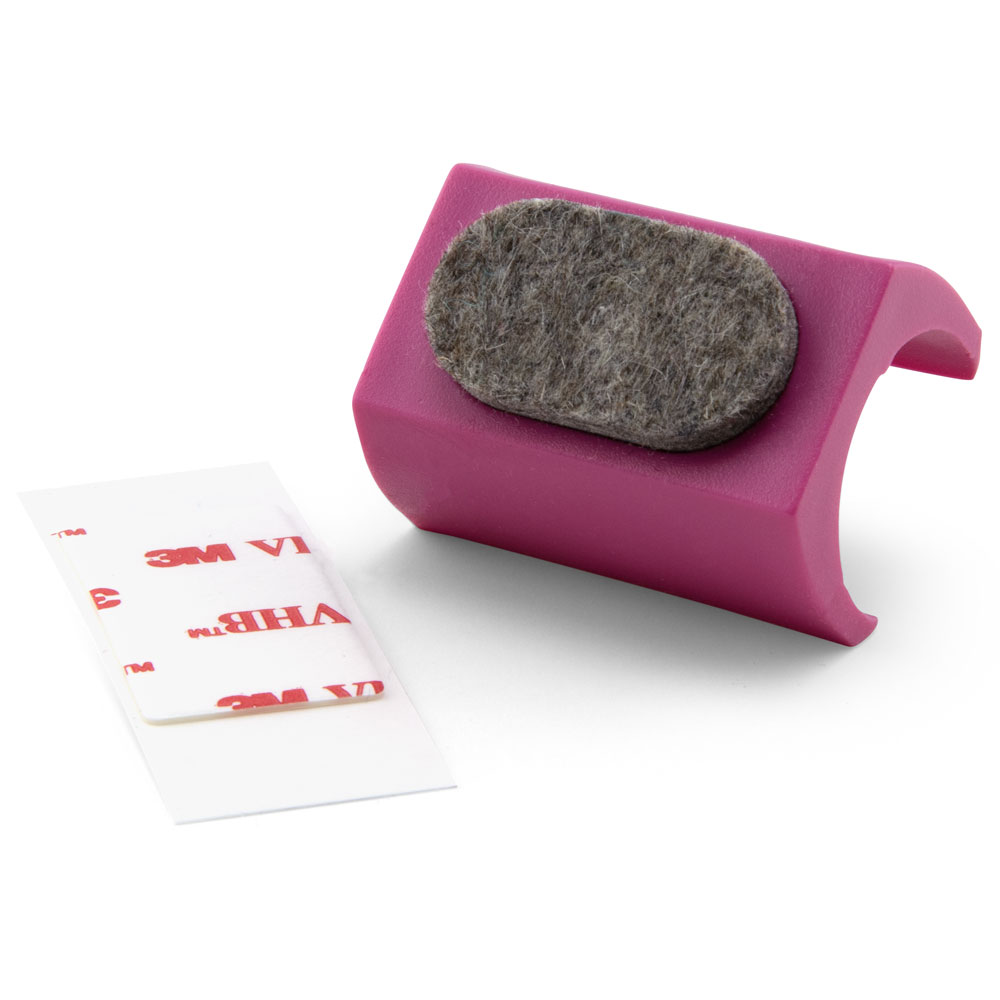 Klemmgleiter Filz für Rundrohr pink (23,0 - 27,7 mm)
