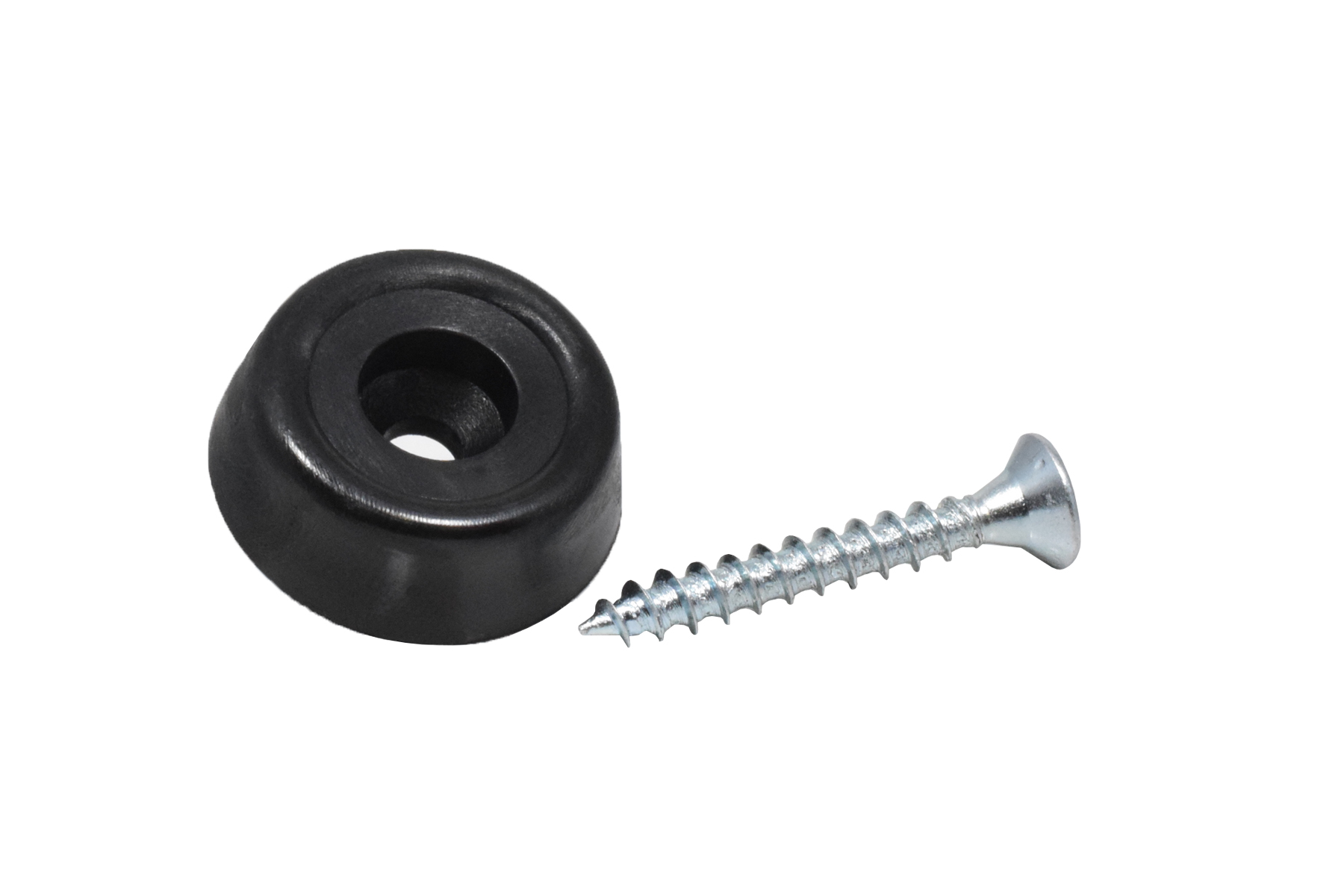 Kunststoffgleiter zum Schrauben 20 mm schwarz