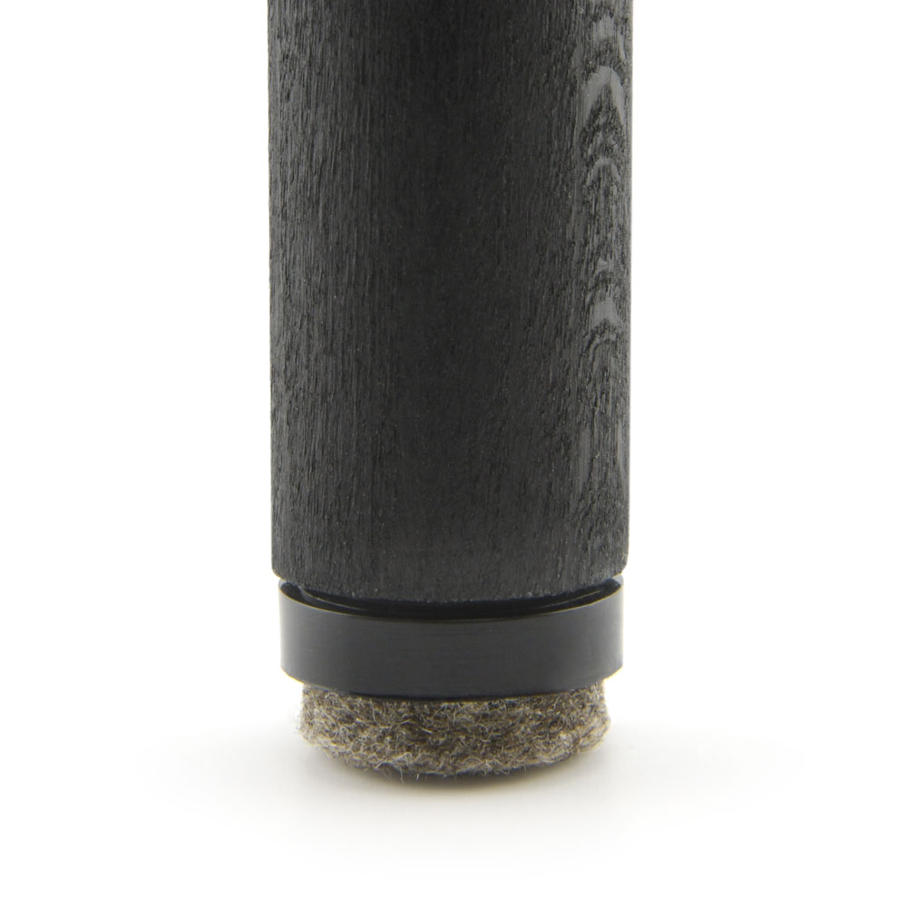 Schraubgleiter Set rund mit Einsatz Ultrasoft schwarz 17 mm