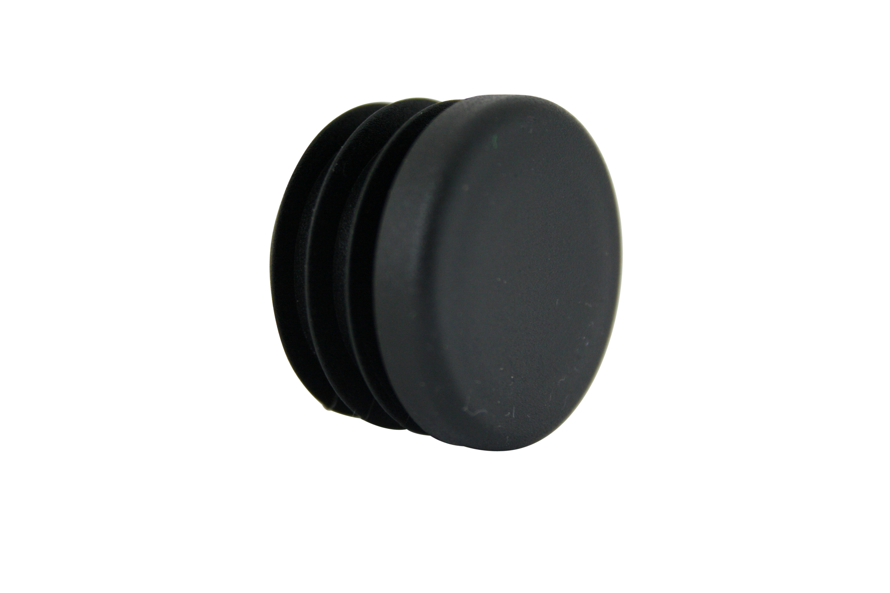 Runde Stopfen schwarz 27 mm