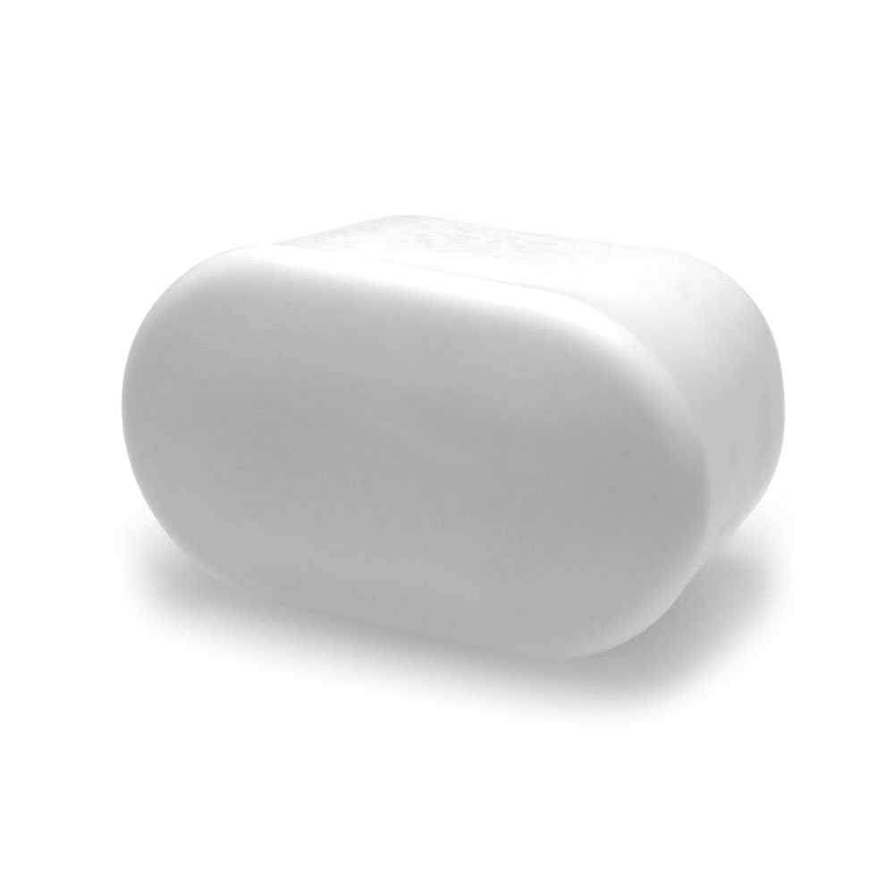 Fusskappen oval 38 x 20 mm weiss