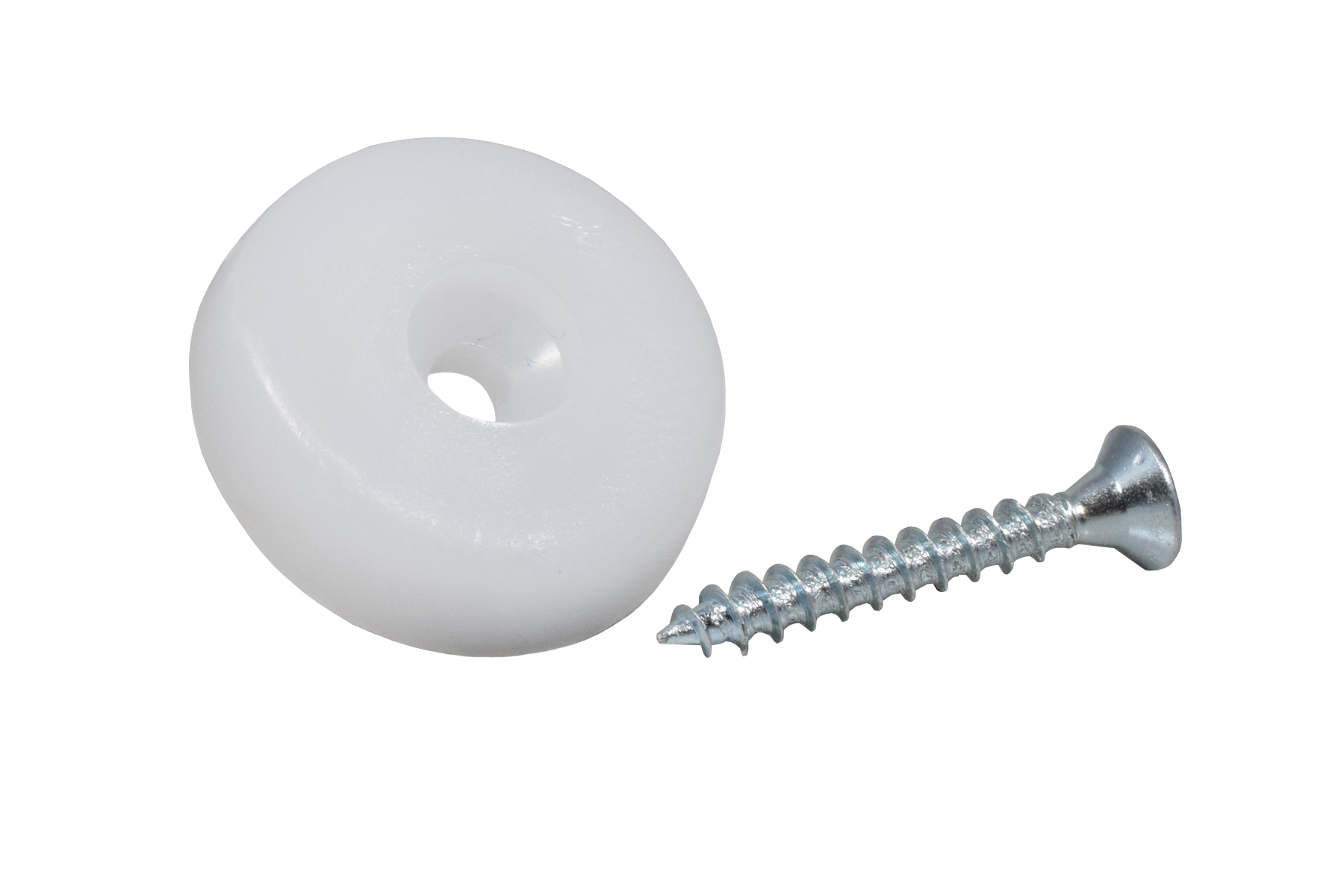 Kunststoffgleiter zum Schrauben 25 mm weiss