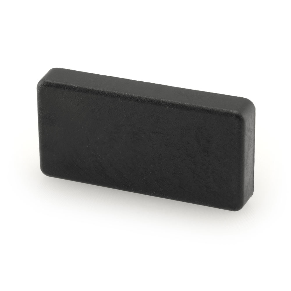 Gleiter mit Zapfen 40 x 20 mm schwarz