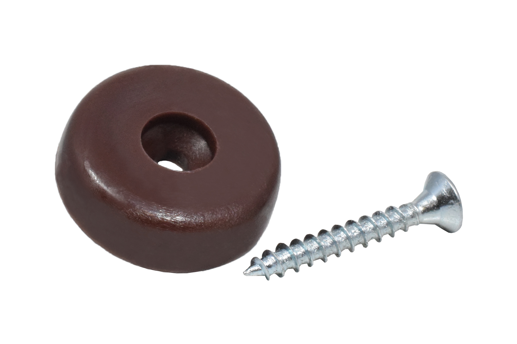 Kunststoffgleiter zum Schrauben 25 mm braun