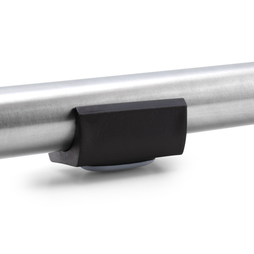 Klemmgleiter Teflon schwarz 23,0-27,7 mm ohne Zapfen