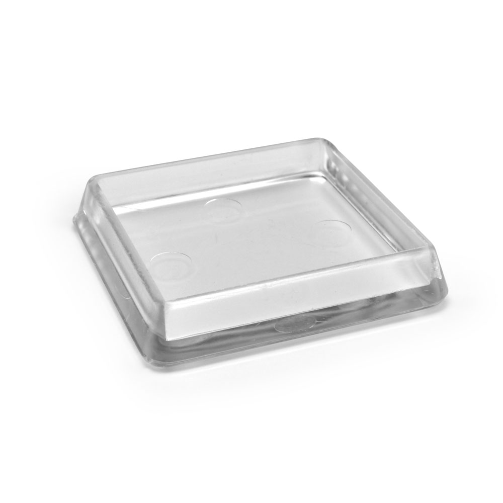 Möbeluntersetzer transparent eckig 60 x 60