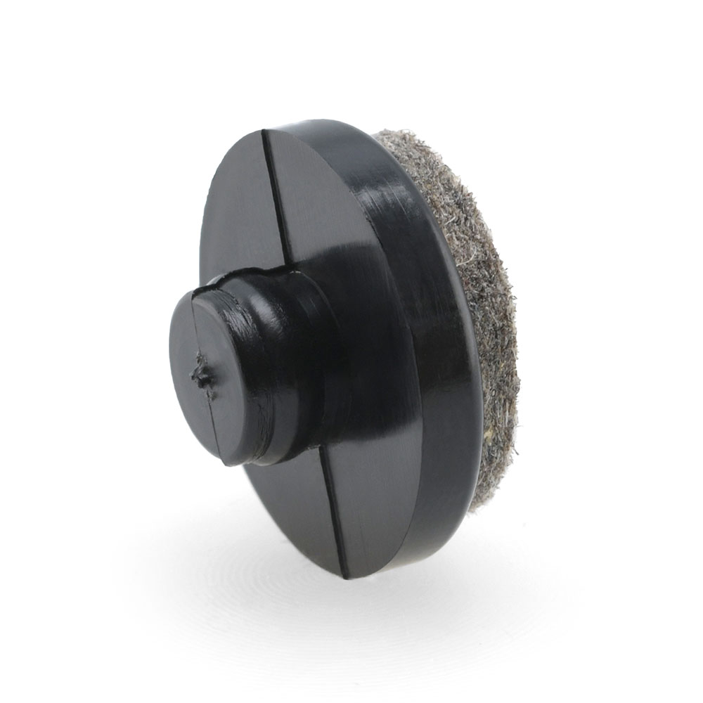 Kantrohrgleiter Filz mit Zapfen 20 mm 7,5 mm