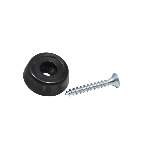 Kunststoffgleiter zum Schrauben 20 mm schwarz