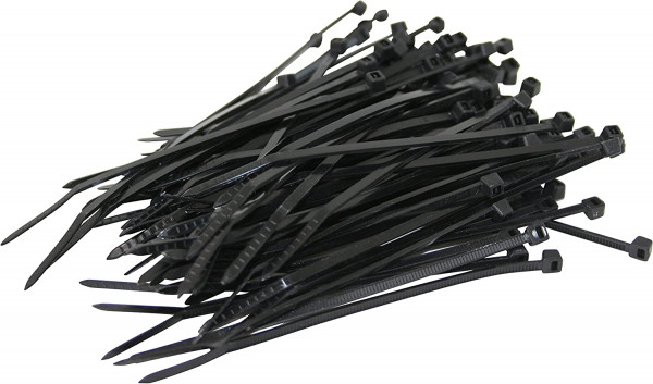 100 Stück Kabelbinder schwarz Länge:100 mm Breite:2,5 mm