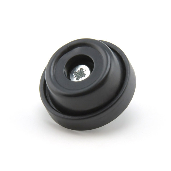 Schraubstopper 28 mm schwarz