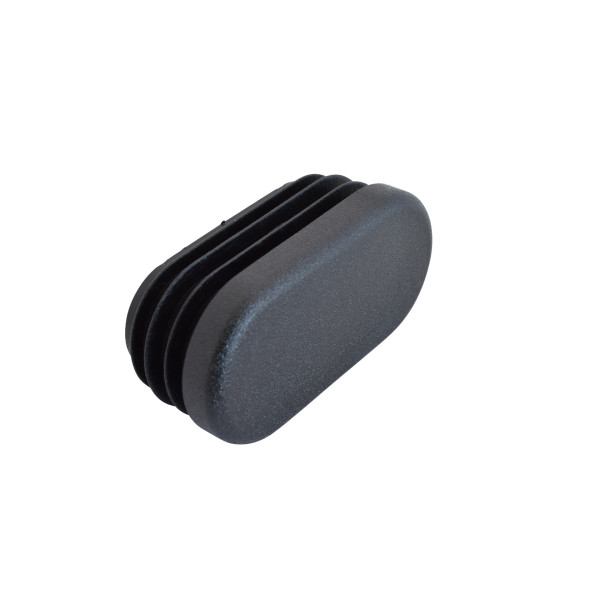 Lamellenstopfen oval 40 x 20 mm schwarz