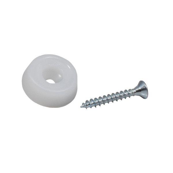 Kunststoffgleiter zum Schrauben 20 mm weiss
