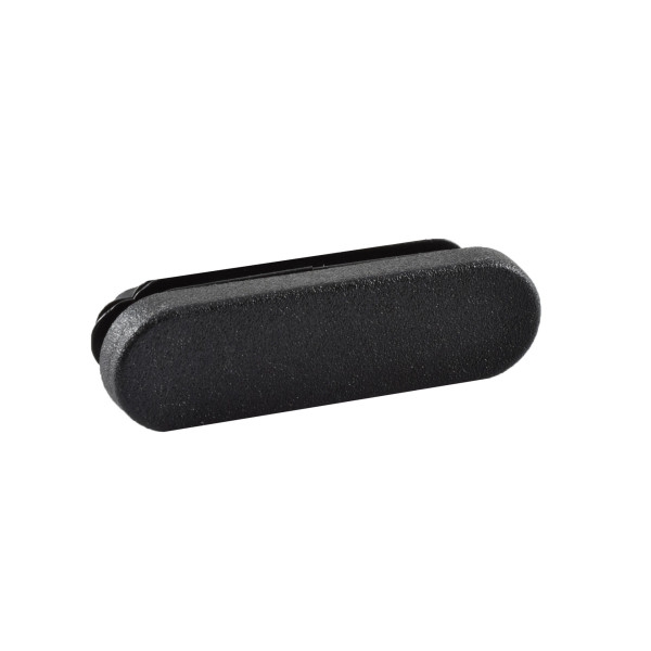 Lamellenstopfen oval 50 x 15 mm schwarz