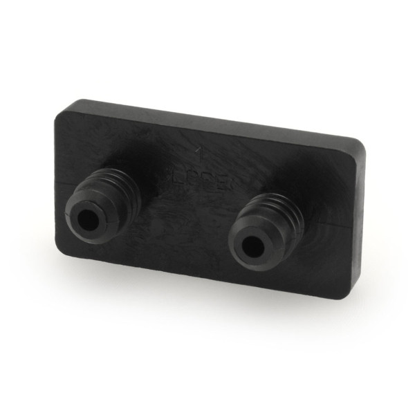 Gleiter mit Zapfen 40 x 20 mm schwarz