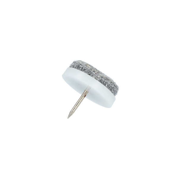 Filzgleiter mit Nagel weiss 24 mm