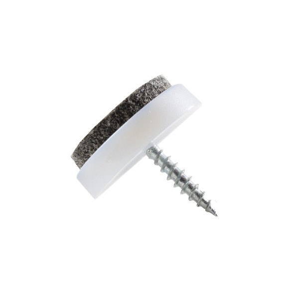 Filzgleiter Schraube weiss 24 mm