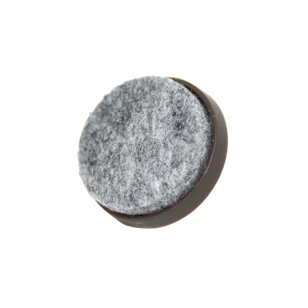 Filzgleiter mit Nagel braun 24 mm